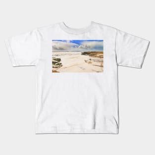 micro algas. sky and sea foam Kids T-Shirt